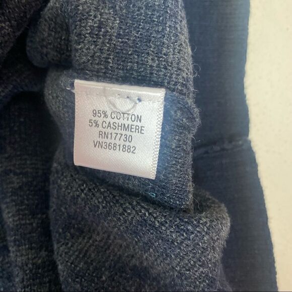 PROENZA SCHOULER for Target Gray Navy Blue Cardigan cotton cashmere Sweater top - Picture 10 of 10